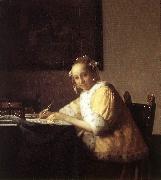 Jan Vermeer, A Lady Writing a Letter